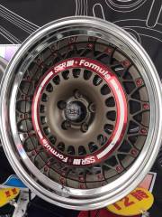 Aero Mesh in Flare Bronze with Brushed Red Aero Plate